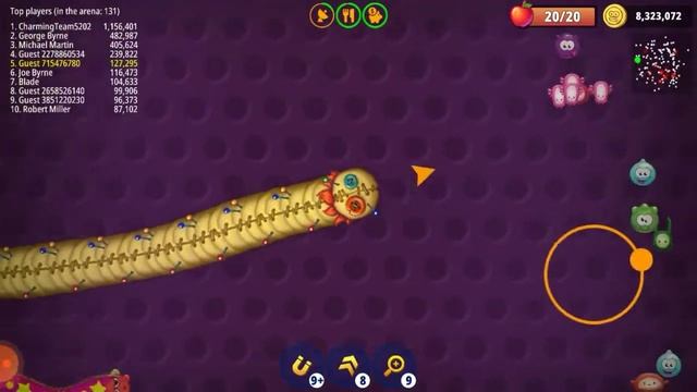 WORM ZONE OI best long live slither best epic on kill best play game🐍💯