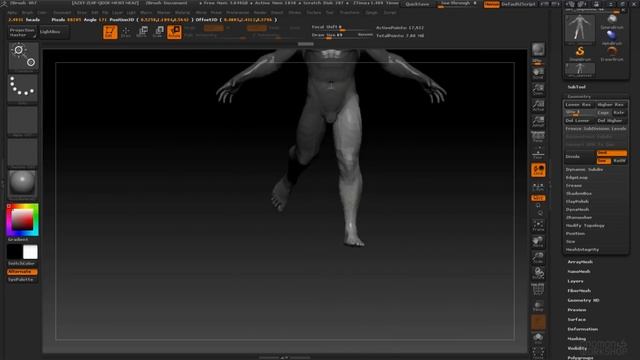 Уроки по ZBrush 4R7. Занятие 7. Transpose