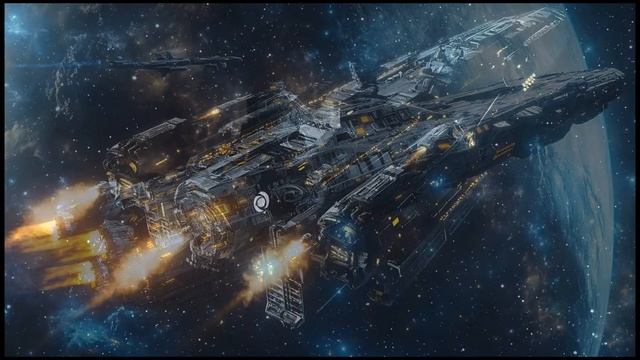 Future Earth Spaceships  Space Ambient music -AI