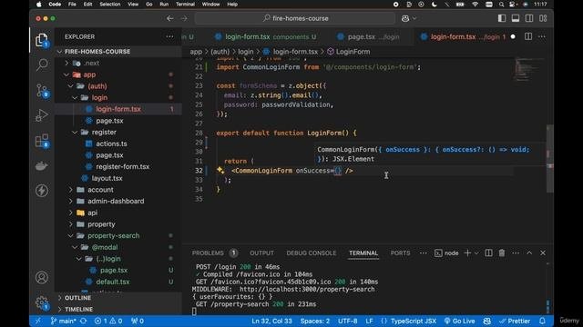 58 -Render The Login Form In The Login Modal