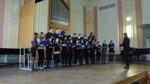 2016 - Хоровая практика II курса. Дирижирует Елене Гвритишвили (смешанный хор)