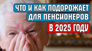 ЧТО И КАК ПОДОРОЖАЕТ ДЛЯ ПЕНСИОНЕРОВ В 2025