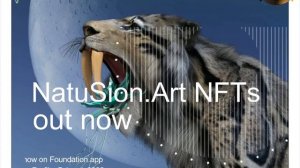 NatuSion.Art NFT  #0007 - Smilodon, Saber-Toothed Tiger (Nature Fusion Art)