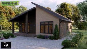 ОБЗОР ПРОЕКТА 13Х11,9 м. Полезная площадь 132,4 м2