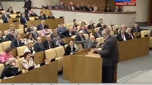 Жириновский ругает министров на выступлении в Госдуме 1704.2013
