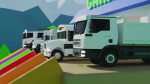 Выучить цвета смотря обучающее видео - Раскрашивание машинок в разные цвета! Детские стишки и песенк