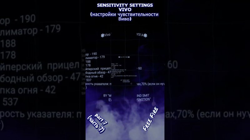ТОП-27 НАСТРОЕК НА ВИВО Vivo Фри Фаер! | чувствительности на все телефоны в Free Fire #фрифаер #ff
