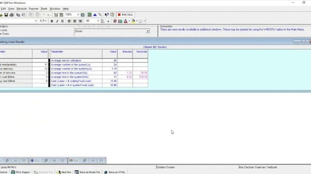 QUEUING THEORY: Model #2 M/M/m POM-QM Method | Lecture Series #58 | Operations Research | SO EASY!