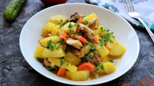 Жаркое по-деревенски на сковороде