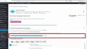 Быстрое создание дочерней темы WordPress при помощи плагина