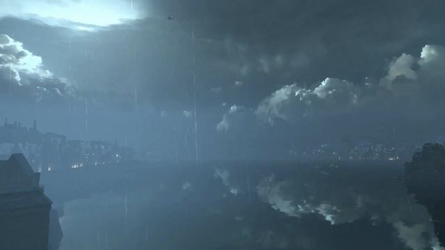 Rainy Night Ambience w/ Dark Classical Music 🎶 1 HOUR of Wrenhaven River (Dishonored) for Studying