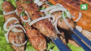 Пора поесть.  Люля-кебаб из мяса и картошки