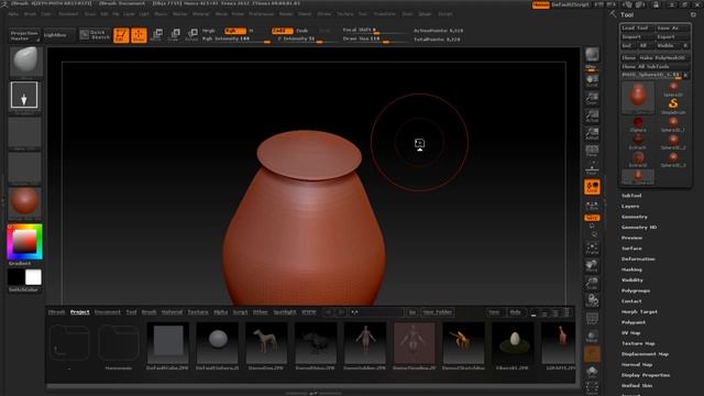 How to make holes in a 3D Mesh using ZBRUSH - with Malik Stalbert