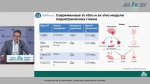 Органоидные модели глиом: применение в доклинических исследованиях | #WNOF2024