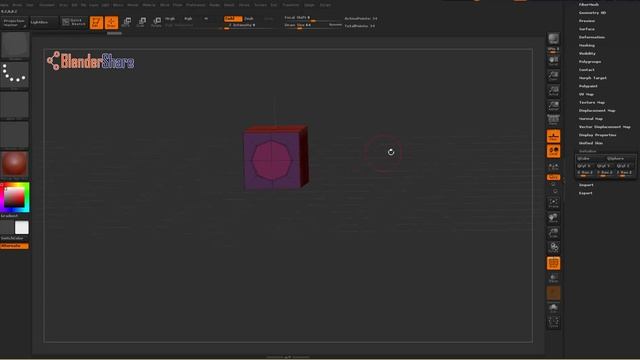 How to Quickly Create a Hole in ZBrush 4R7 using ZModeler - ZBrush Tutorials For