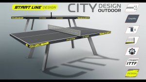 City Design Outdoor - антивандальная модель теннисного стола в эксклюзивном дизайне