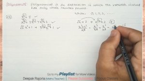 Class 9 Maths | Chapter 2 | Polynomials Introduction to Polynomials | Basics of Polynomials | Part-