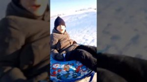 Покатались с горки🔥
