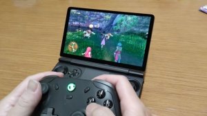 GPD WIN mini（デモ機）で別のコントローラーでゲームをしてみる