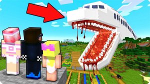 🛬 ВЫЖИВАНИЕ НА СИДЕ САМОЛЁТ ПОЖИРАТЕЛЬ В МАЙНКРАФТ! ШЕДИ ЛЕСКА И НУБИК INFECTED SKY MINECRAFT