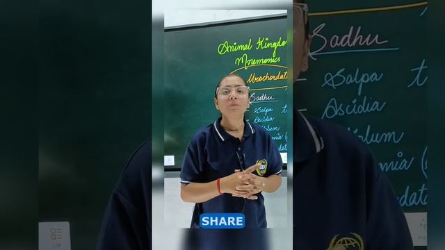Animal Kingdom Mnemonic | Eg. of Mrochordata | By Dr. Priyanka mam #science #bio