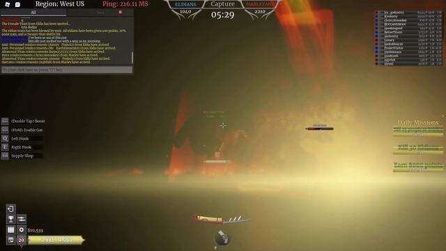 Killing the Beast Titan with thunder spears | Titan Warfare смотреть онлайн