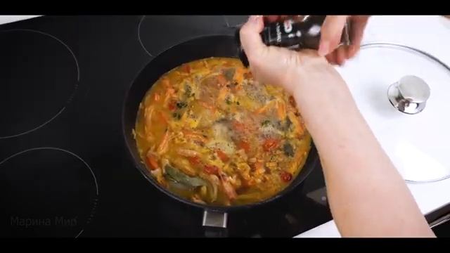 Японский суп с креветками смотреть онлайн