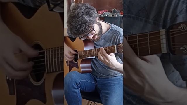 Walking bass (original etude) #guitar смотреть онлайн