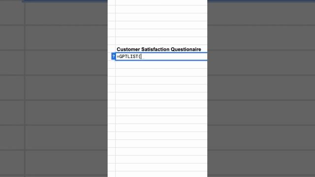 How to create surveys with AI in Google Sheets #sheetgpt #googlesheets #ai