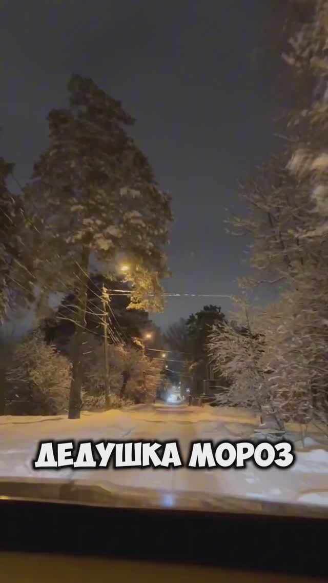 #дедушкамороз всех поздравляет #праздник #новыйгод #лес #зима #снежок #снег #2025 #зимняядорога #мск