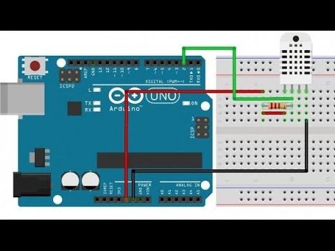 Датчик температуры и влажности DHT22 и подключение его к arduino nano