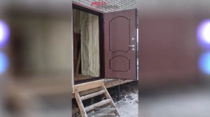 Трехконтурная входная дверь с терморазрывом, отделка МДФ панели с двух сторон
