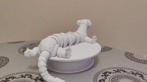 3D игрушка подвижной хорёк белый