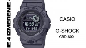 Обзор 4 Измерение CASIO G-SHOCK арт.GBD-800UC-8ER