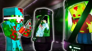 Зомби в пробирках.
Подземная зомби лаборатория Z-LAB.
День 29 - Зомби апокалипсис Майнкрафт