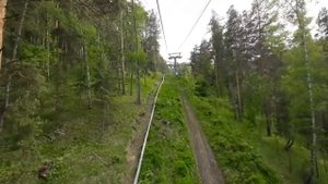 Канатная дорога, Красноярск, 12.06.2021, подъём на Бобровый лог.