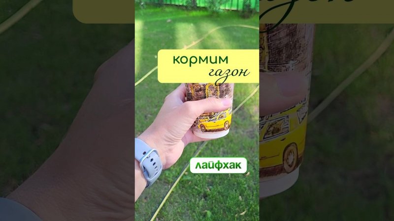 ЛАЙФХАК - как РАВНОМЕРНО кормить ГАЗОН