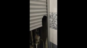 Рольставни в туалет, с подвижной глухой частью.