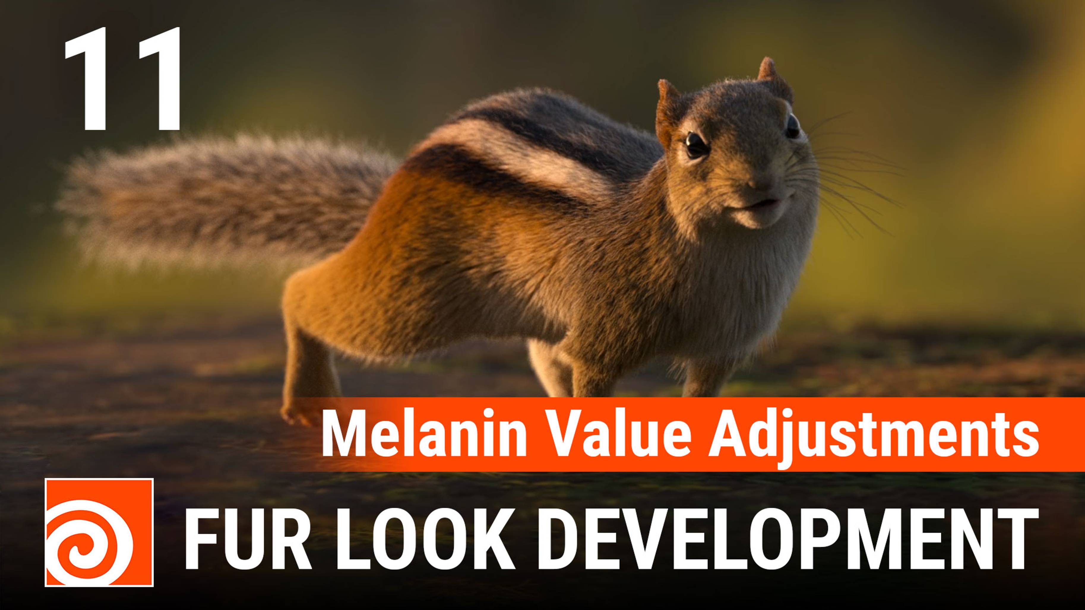 11 Houdini fur lookdev - Melanin value adjustments