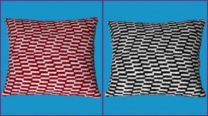 Узор 3D тунисским крючком. Подушка с 3D узором. Часть 1.