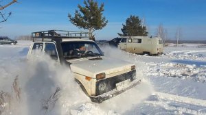 "Автопробег 4х4 ". диагональный подьем и снежный перемет.