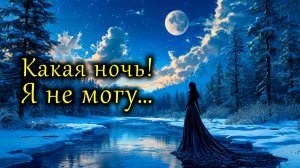 Какая ночь! Я не могу.