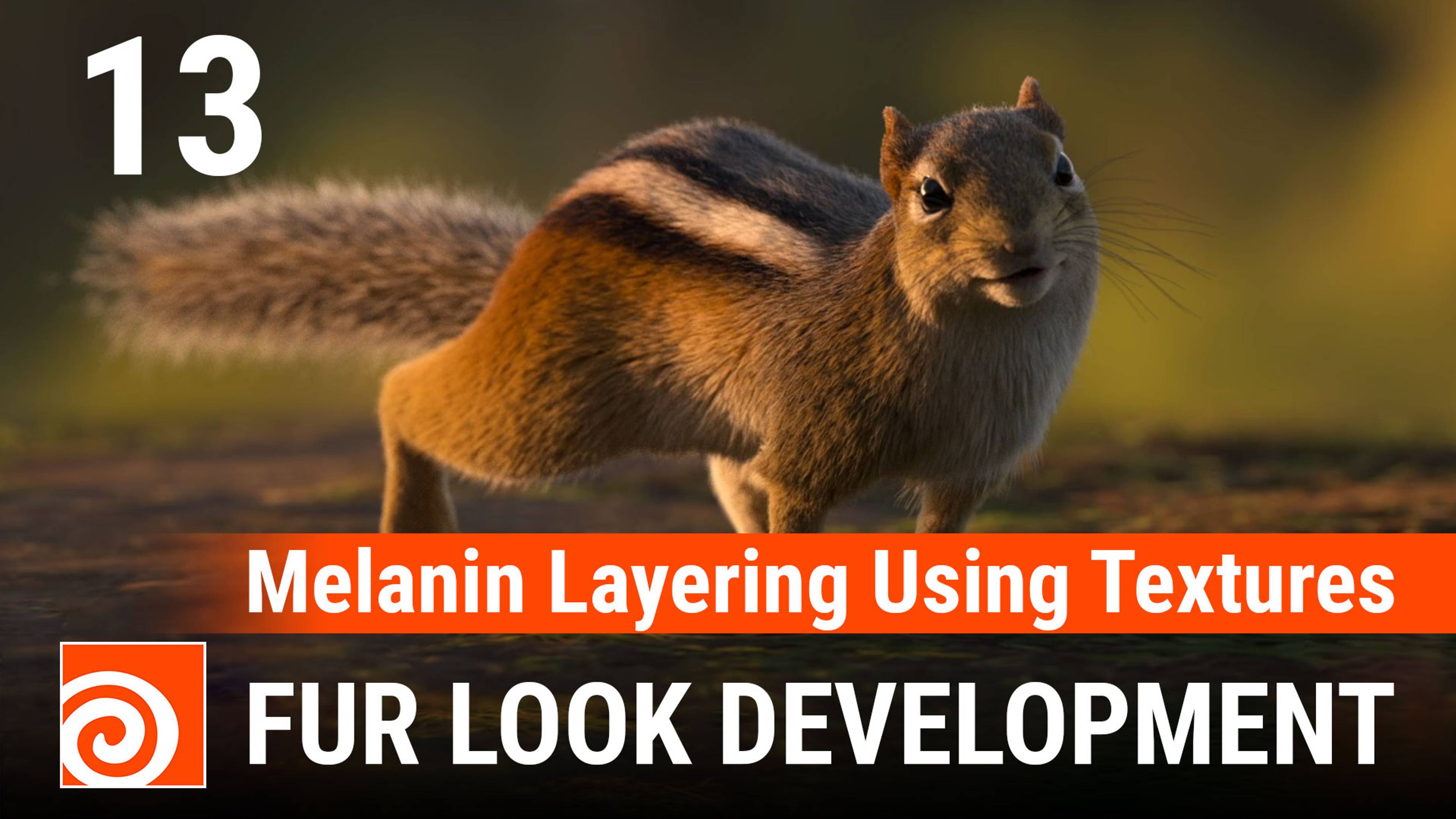 13 Houdini fur lookdev - Melanin layering using textures