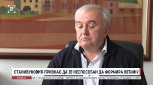 Станивуковић признао да је неспособан да формира већину