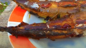 Скумбрия горячего копчения - слезла шкура