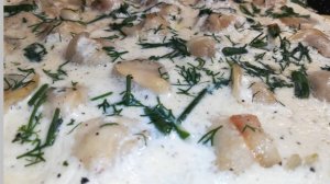 Пельмени, запеченные в омлете - Dumplings, baked omelette