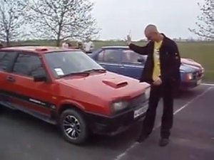 Ваз 2108 vs Опель Opel