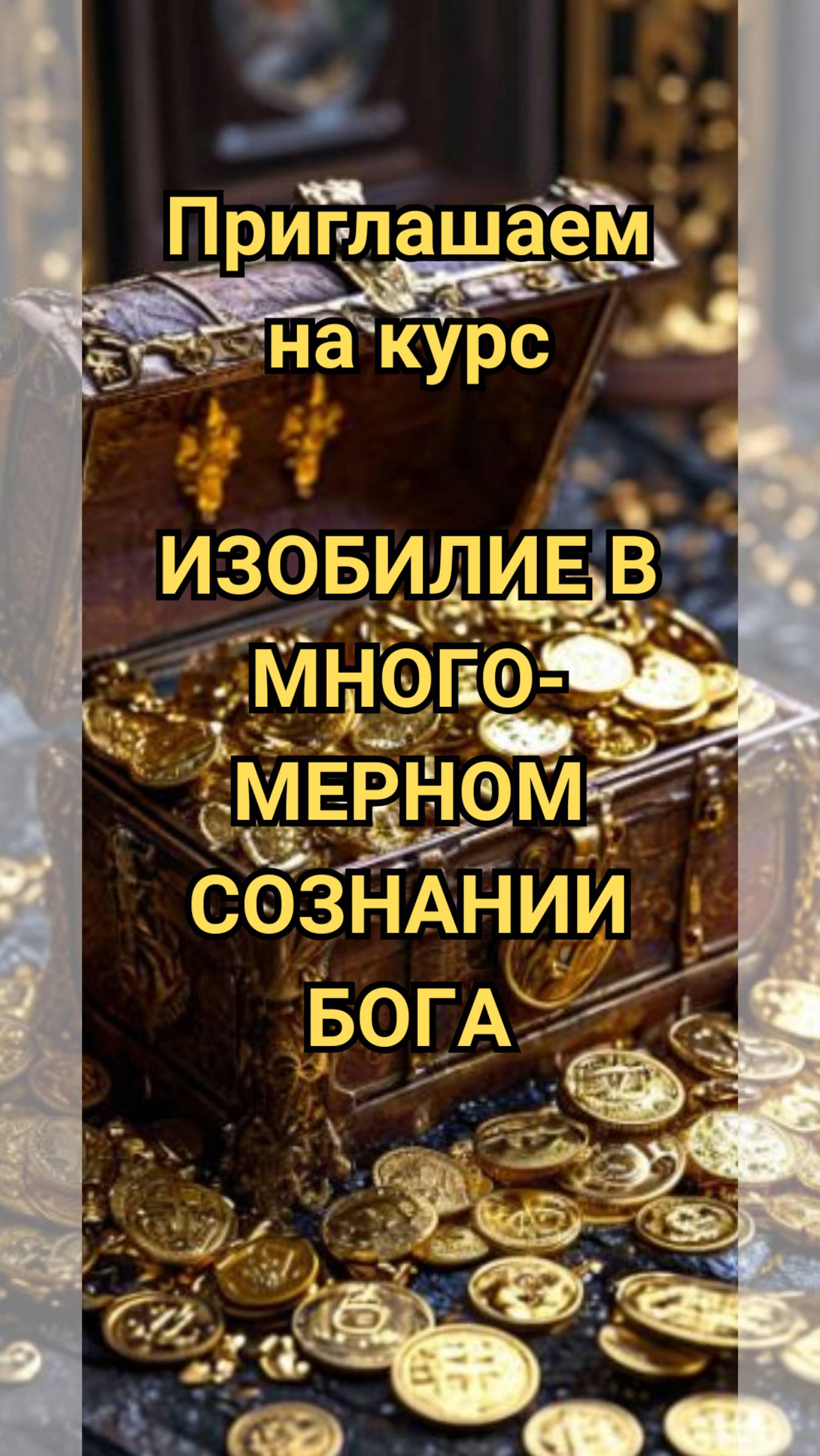 Приглашение на курс ИЗОБИЛИЕ В МНОГОМЕРНОМ СОЗНАНИИ БОГА