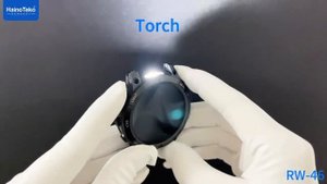 Haino Teko RW-46 Smart Watch -AMOLED -Carved glass Display- Silicone + stainless steel 3 strap