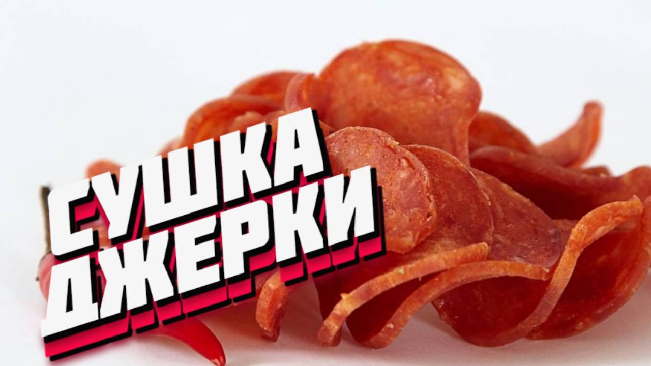 Сушка джерки на дегидраторе ПЗСК, этапы приготовления мясных чипсов смотреть онлайн